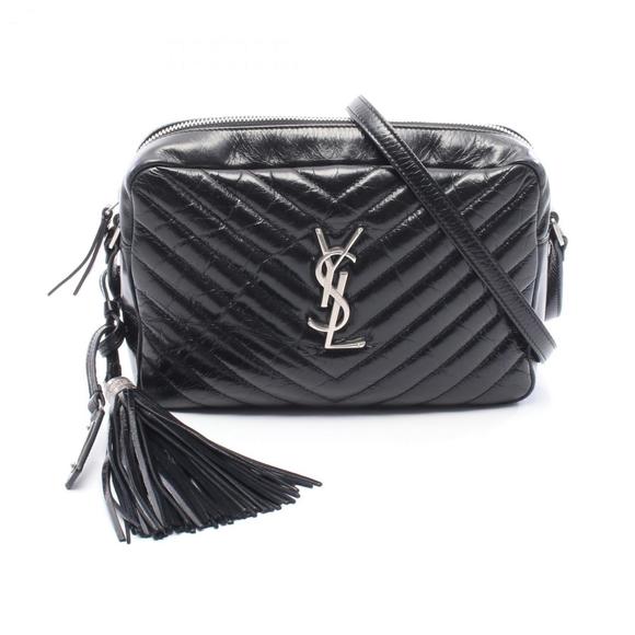 YVES SAINT LAURENT Black Leather Shoulder Bag - Picture 1 of 8